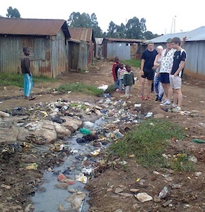 open drains in Ngando